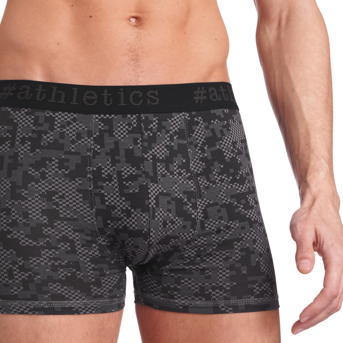 VanVaan 3 Herren Retroshorts im Set grau / schwarz