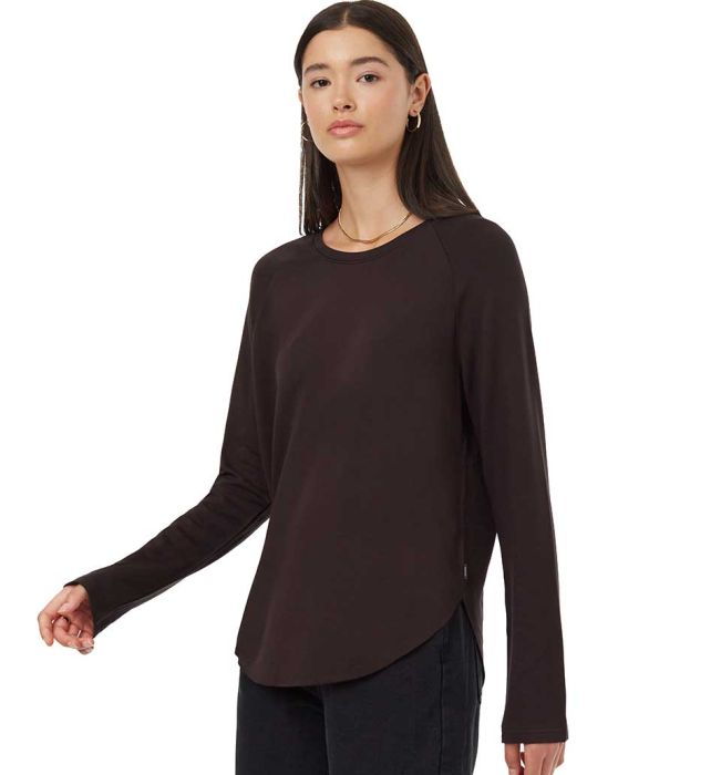 Soft Ecoterry Shirttail Crew Women trøje