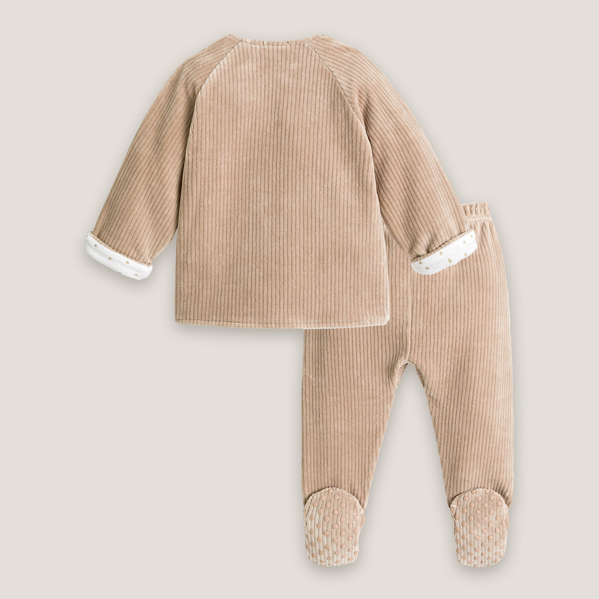 COLEÇÕES LA REDOUTE<br>Conjunto de 2 peças em fluweel