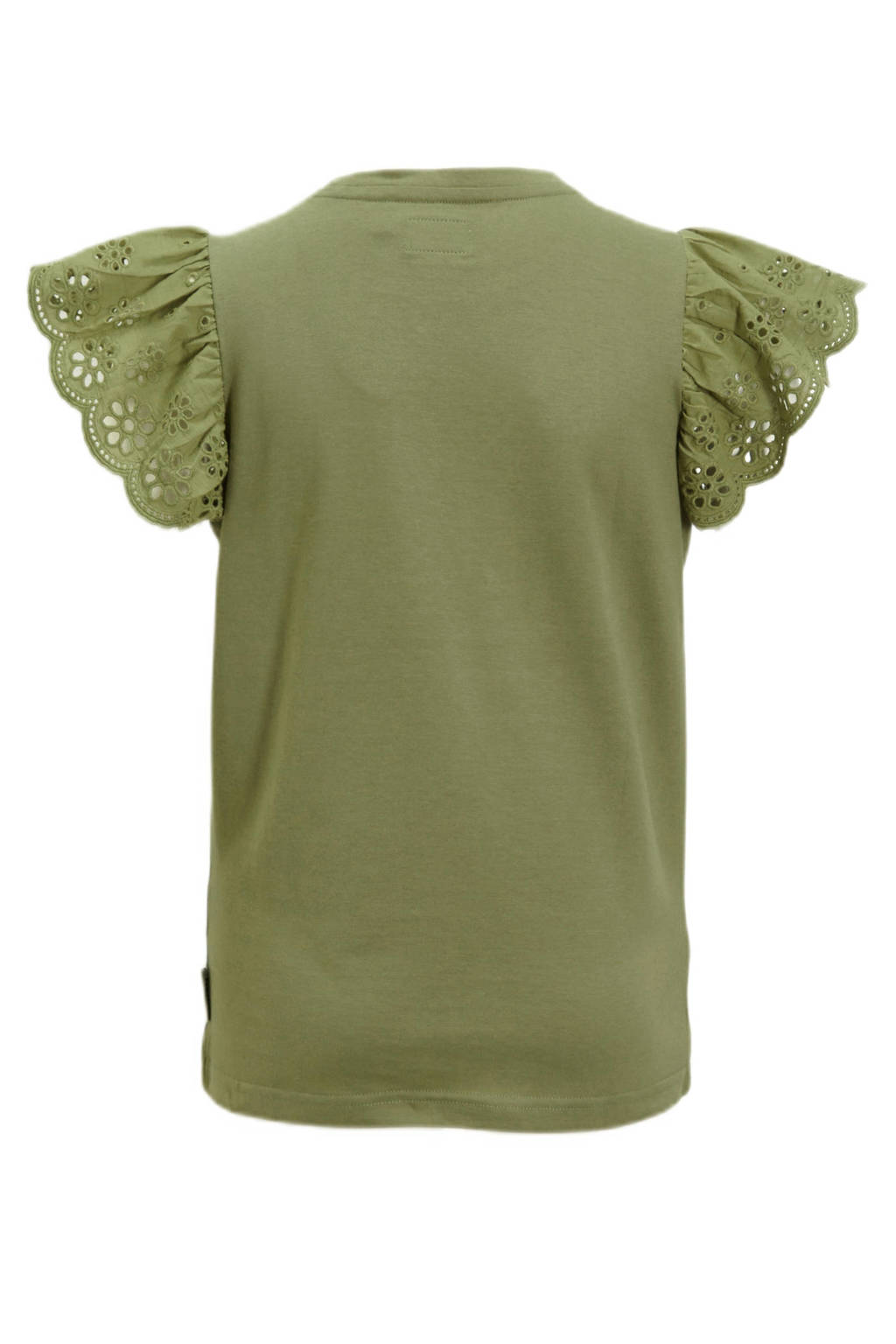 Me & My Monkey T-shirt Pietsje met tekstopdruk khaki