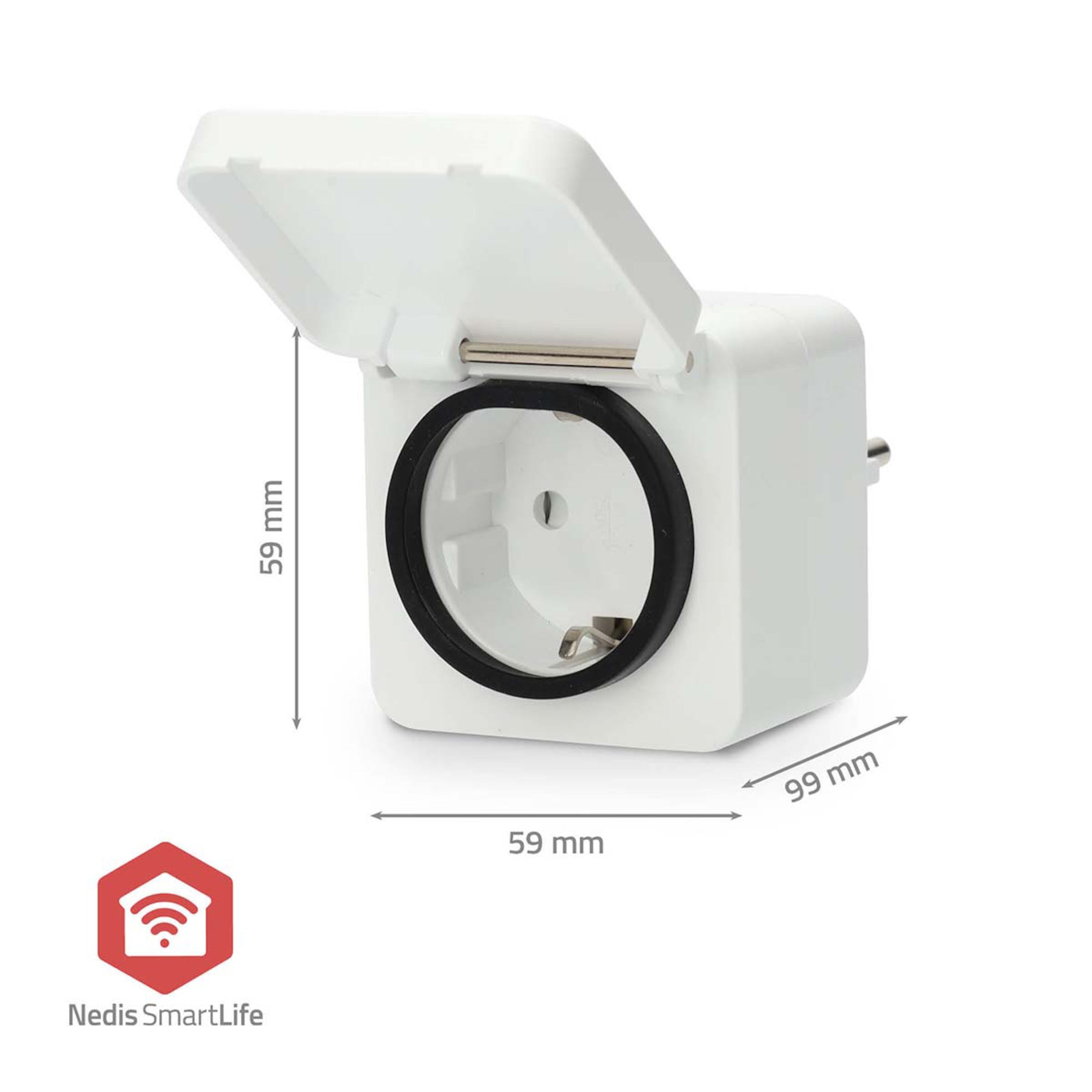 Nedis Zigbee Fjernstrømbryter for utendørsbruk 3680 W