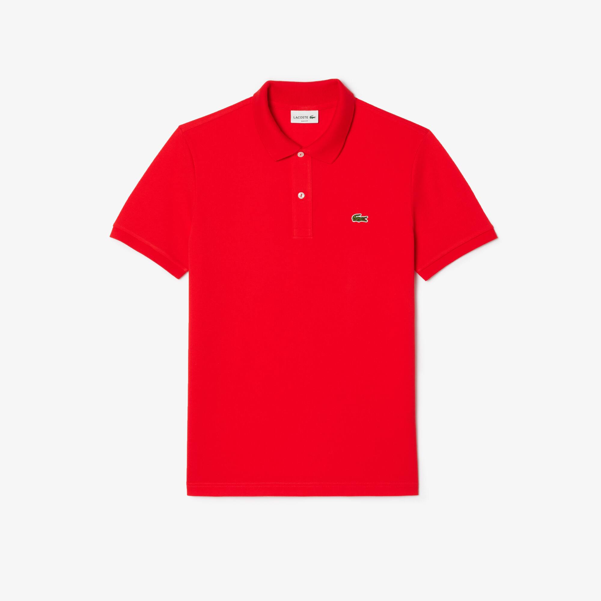 Polo Original L.12.12 slim fit coton petit piqué Manches Courtes - Rouge - Lacoste - Homme