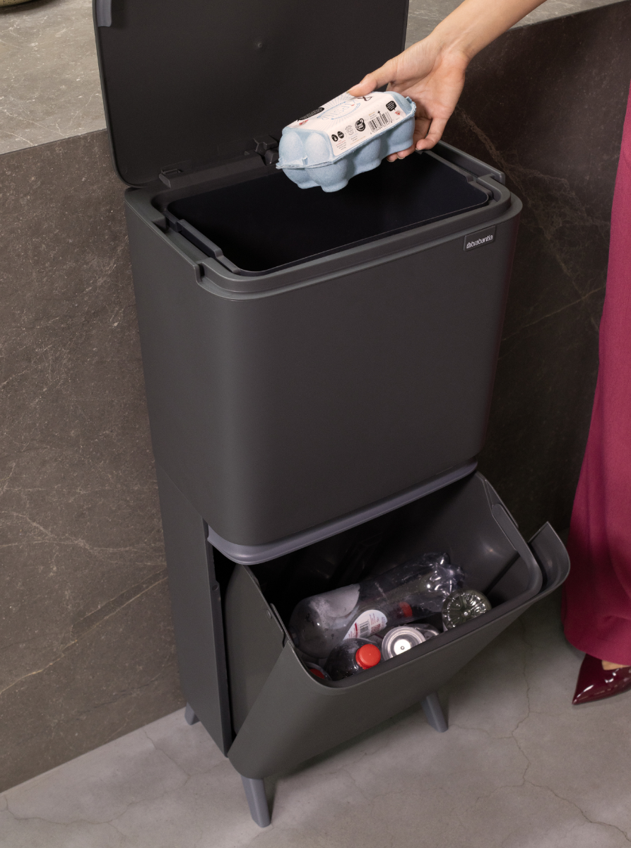 SortUp Recycle Prullenbak Hi, 20 25 liter - Dark Grey