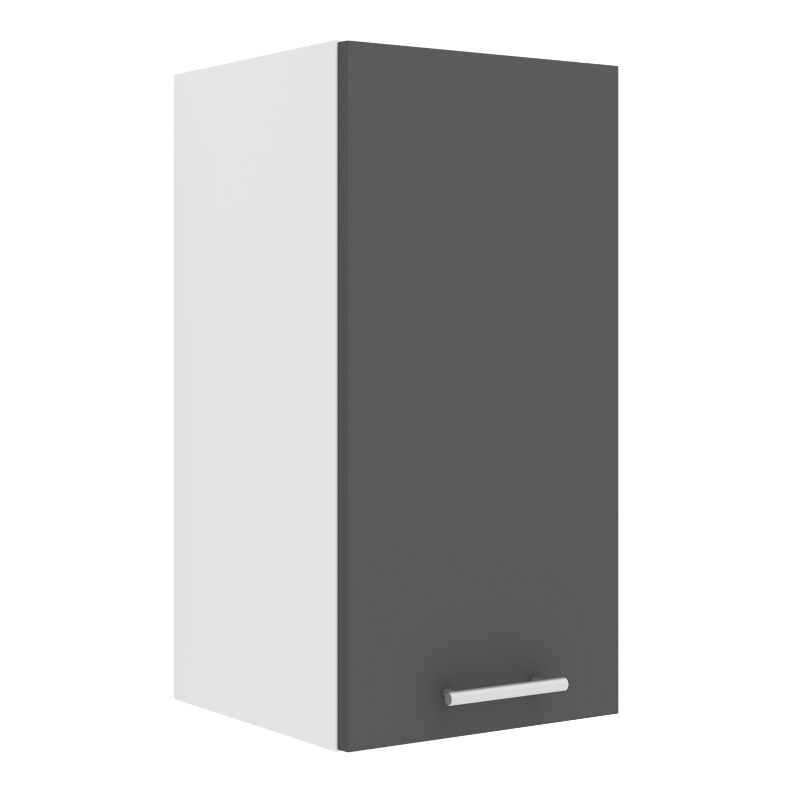 Hängeschrank ESILO - weiß - anthrazit - 30 cm