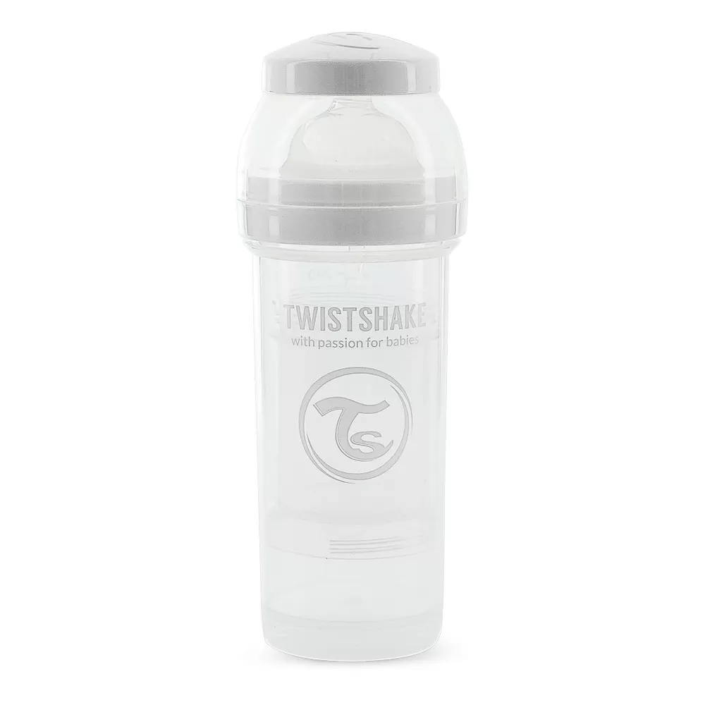 Twistshake Anti-Colic sutteflaske 2 mdr   260 ml - Hvid