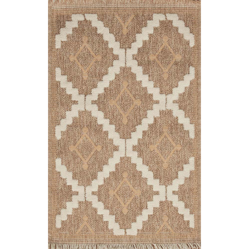 Tapis intérieur extérieur aspect jute jaune tulum 9041 290 x 200 cm