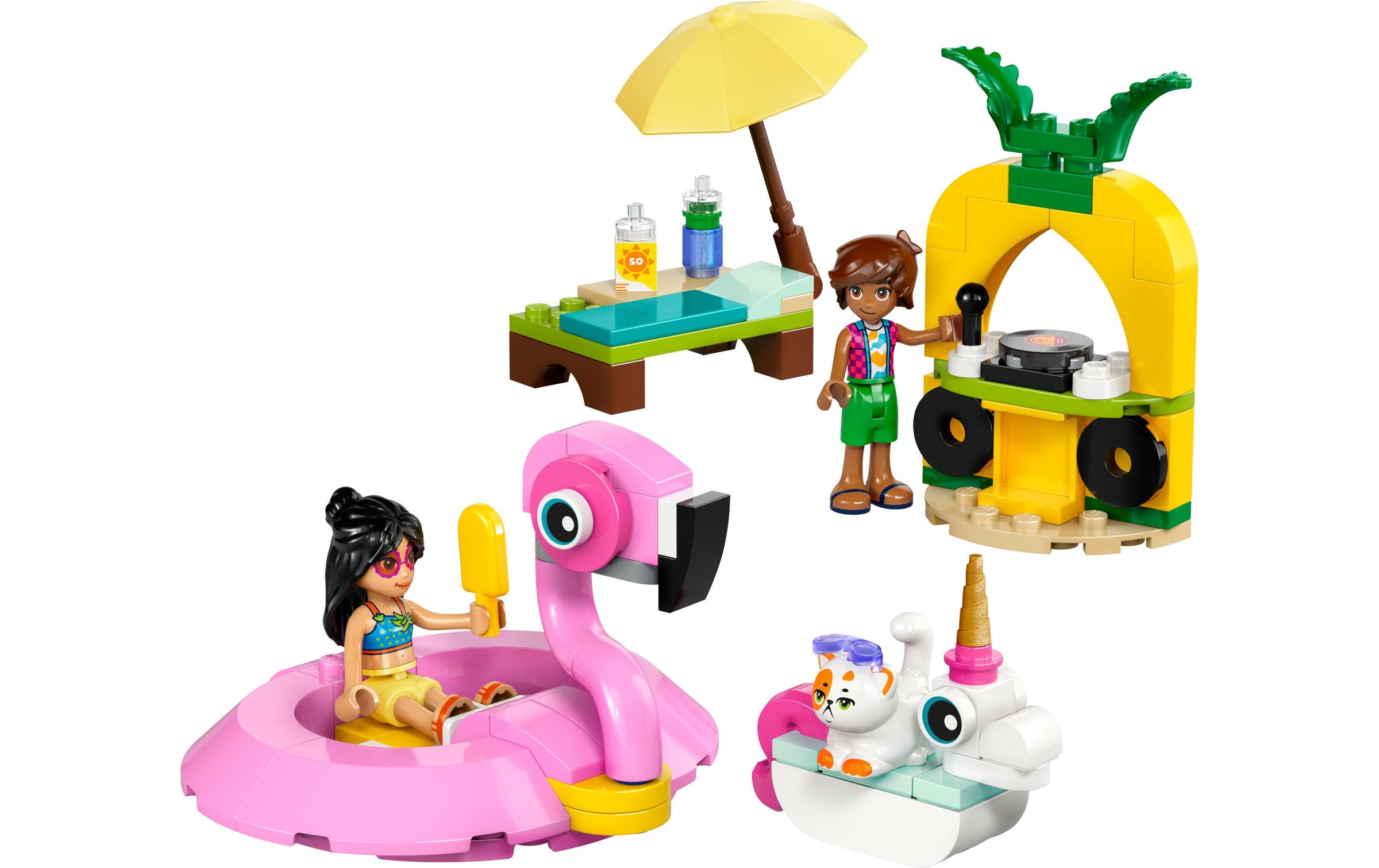 LEGO® Spielbausteine »Friends Poolparty mit Einhorn und Flamingo 42658«