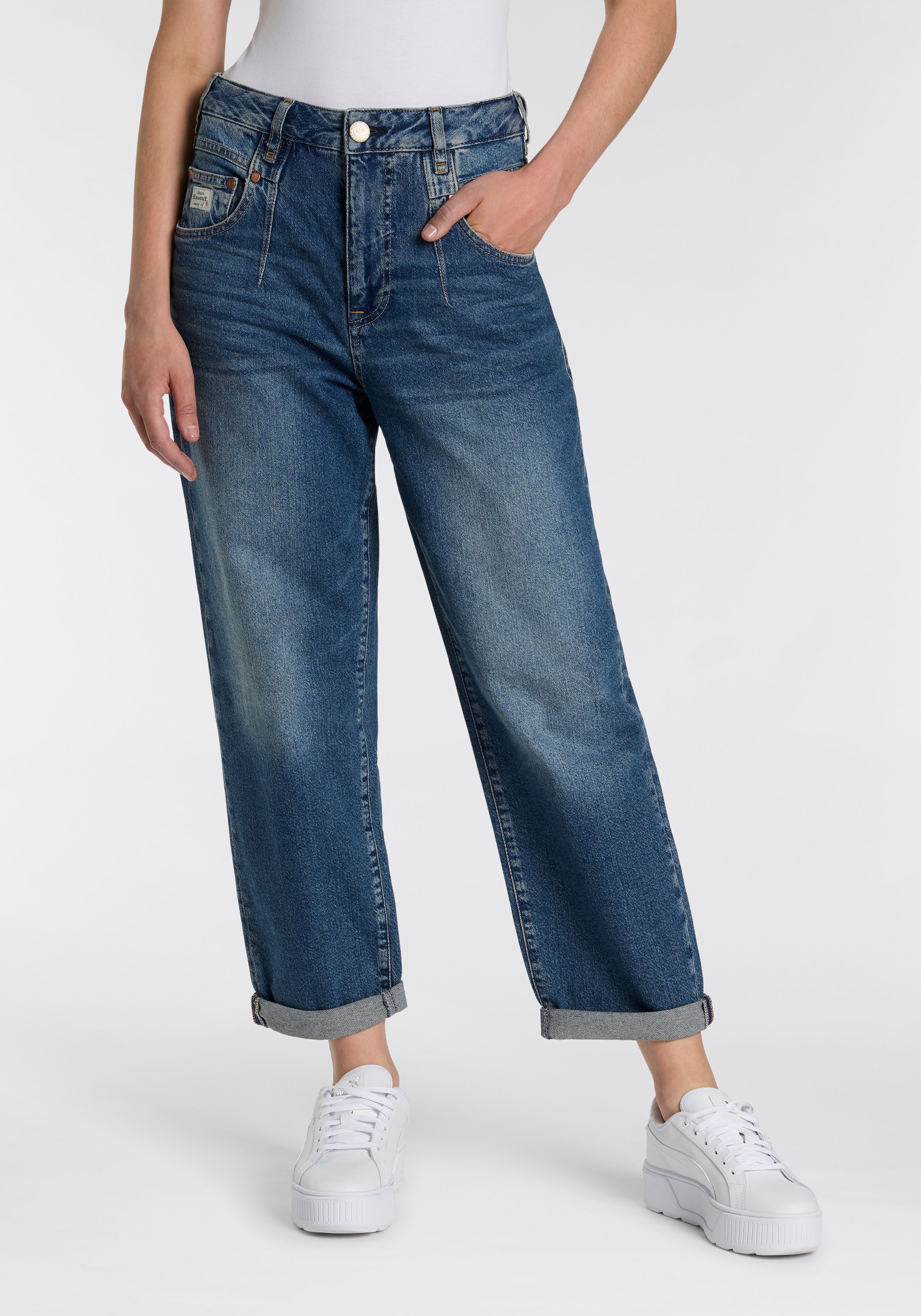Herrlicher 5-Pocket-Jeans »Brooke Denim«, Cropped Länge