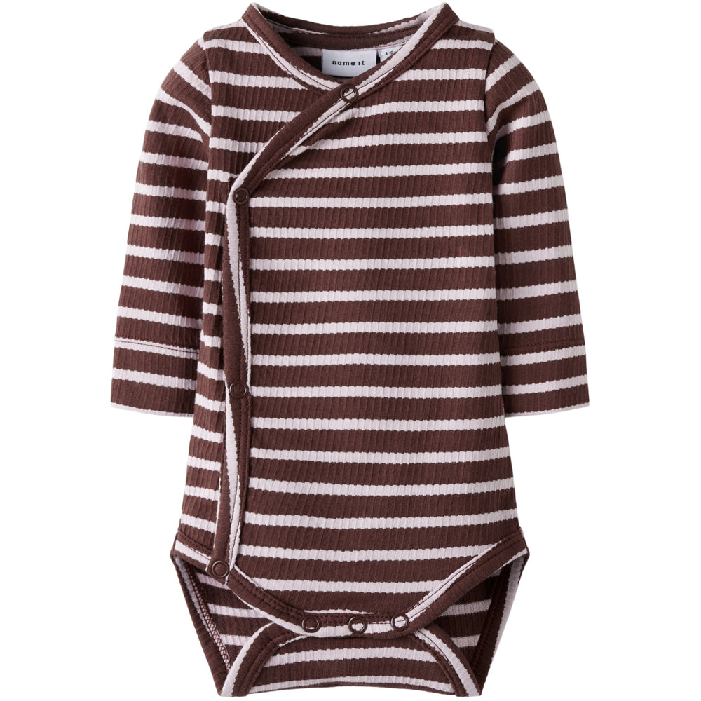 Køb Name It Bleached Mauve Andorra Nbfkattie Ls Slå-om Body