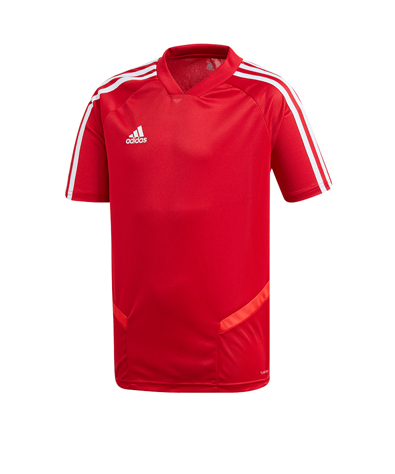 adidas Tiro 19 Trainingsshirt Kids Rot Weiss