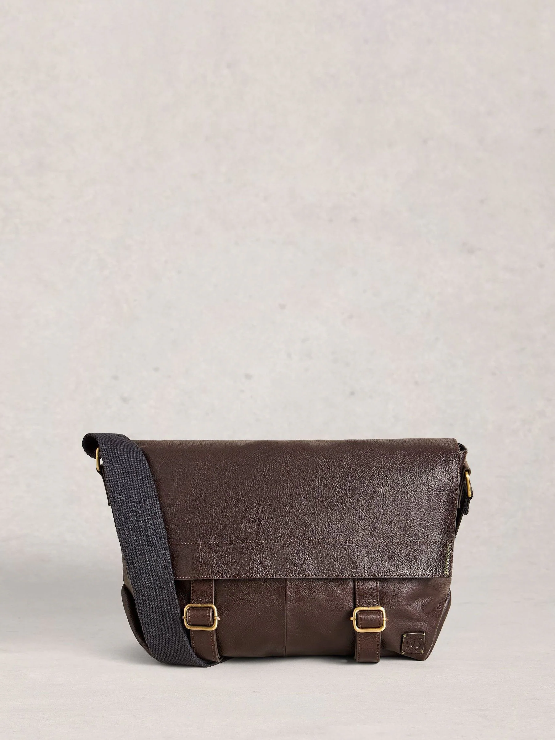 White Stuff Connor Leather Messenger Bag
