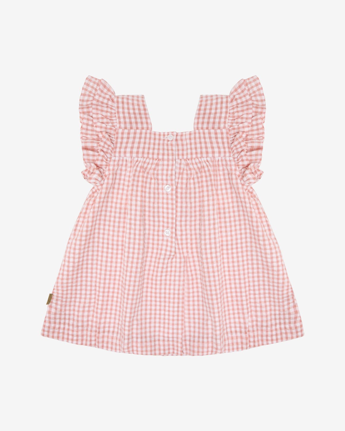 Kjole Baby m/ Blomsterdetaljer – 100% Bomull | HCKatinka Check
