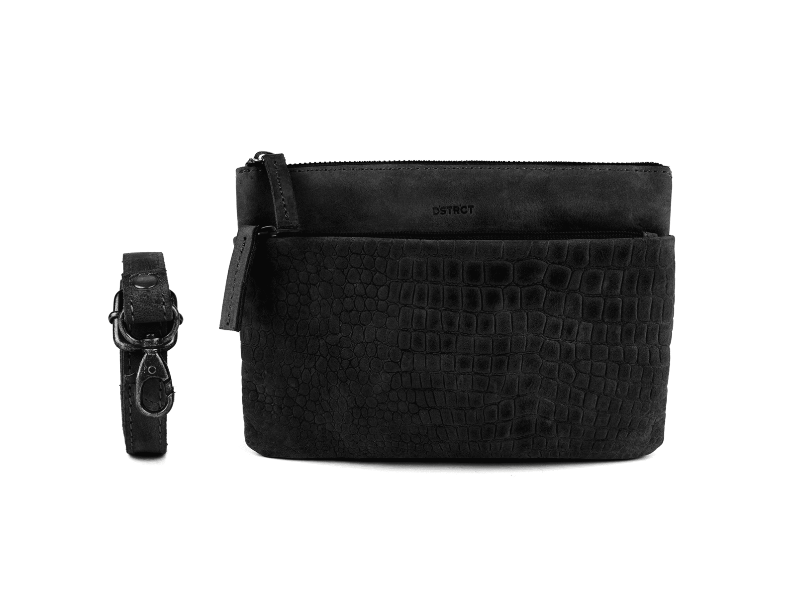 DSTRCT Alligator Creek Crossbody Clutch Black