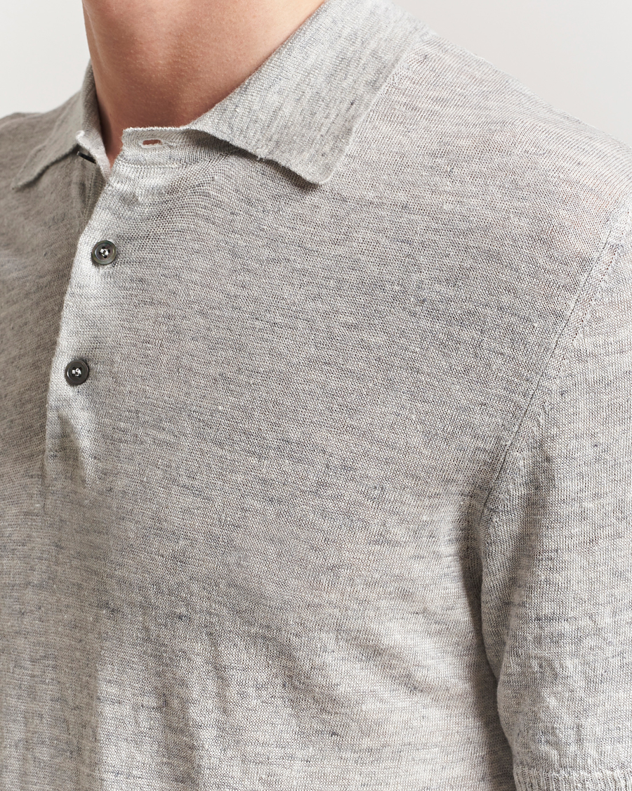 Morgano Linen Polo Grey