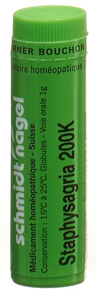 SCHMIDT-NAGEL Staphysagria 200 K<br>1 g, Globuli