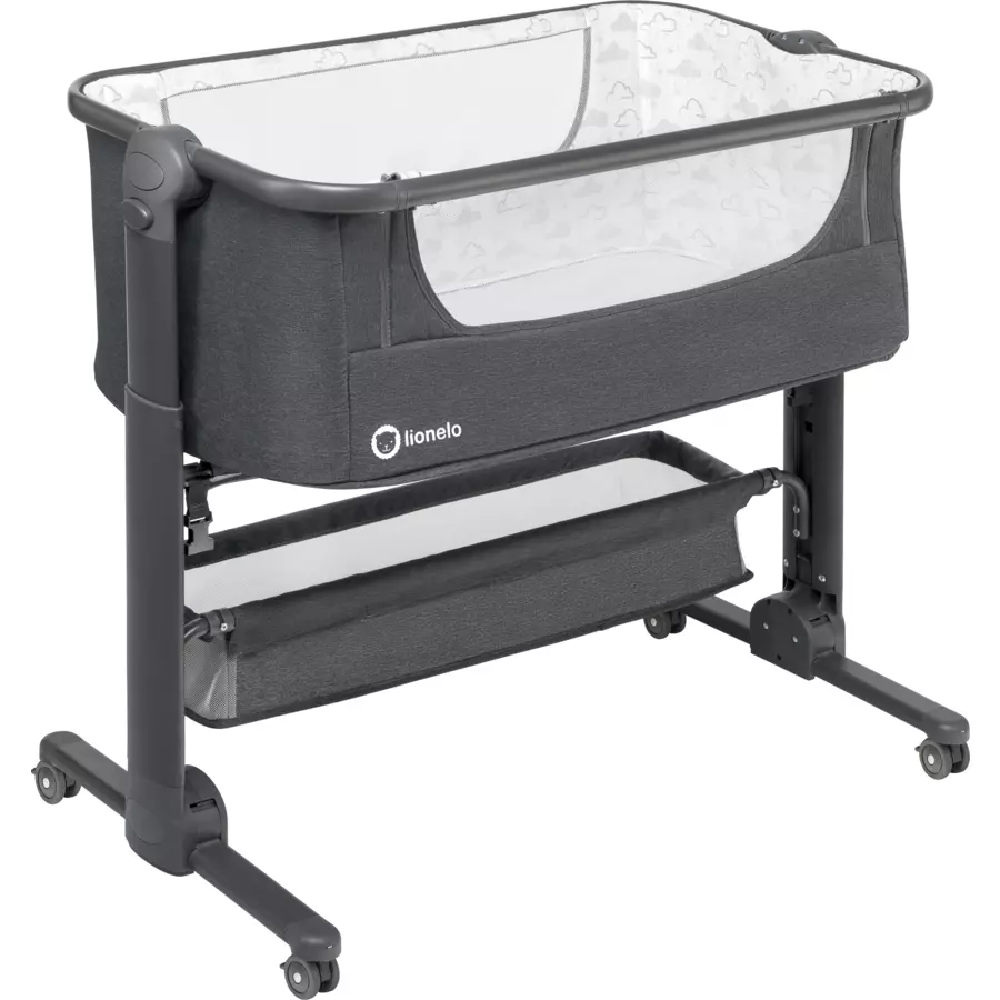 lionelo Beistellbett Timon Grey ohne Matratze