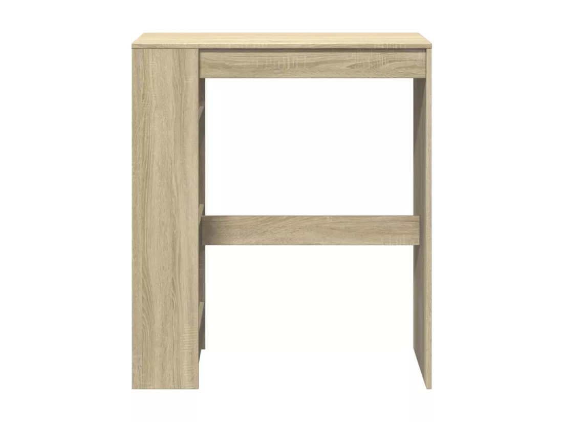 Table de bar avec étagères chêne sonoma bois d'ingénierie
