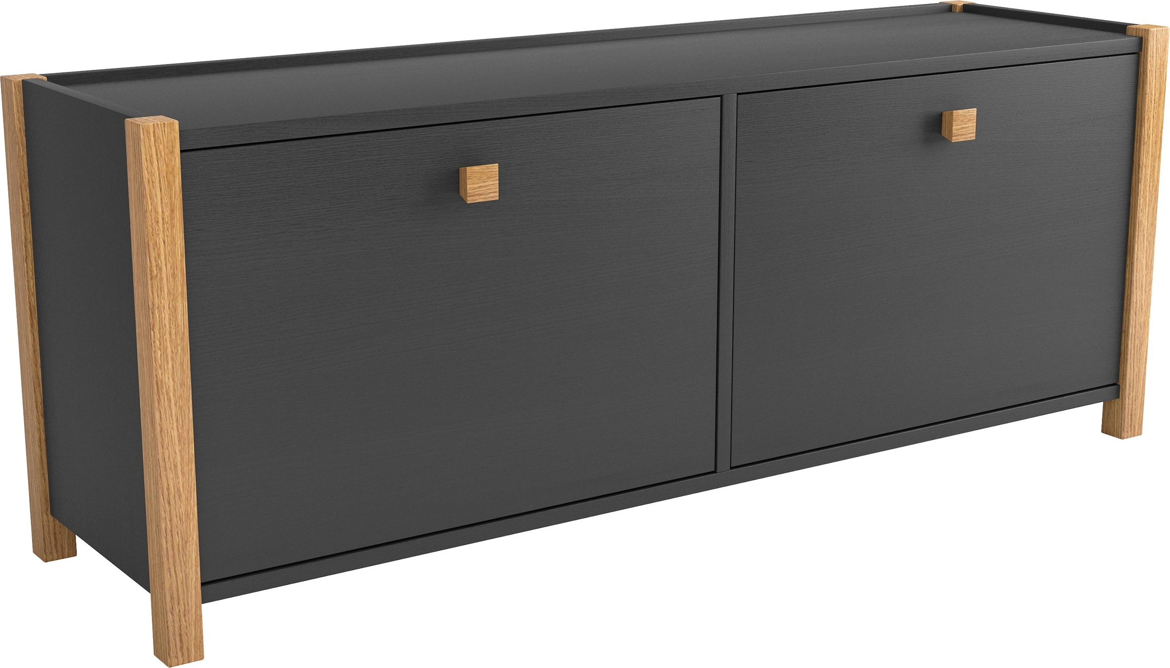 Woodman Schuhbank im skandinavian Design, Holzfurnier aus Eiche, FSC®-zertifiziert