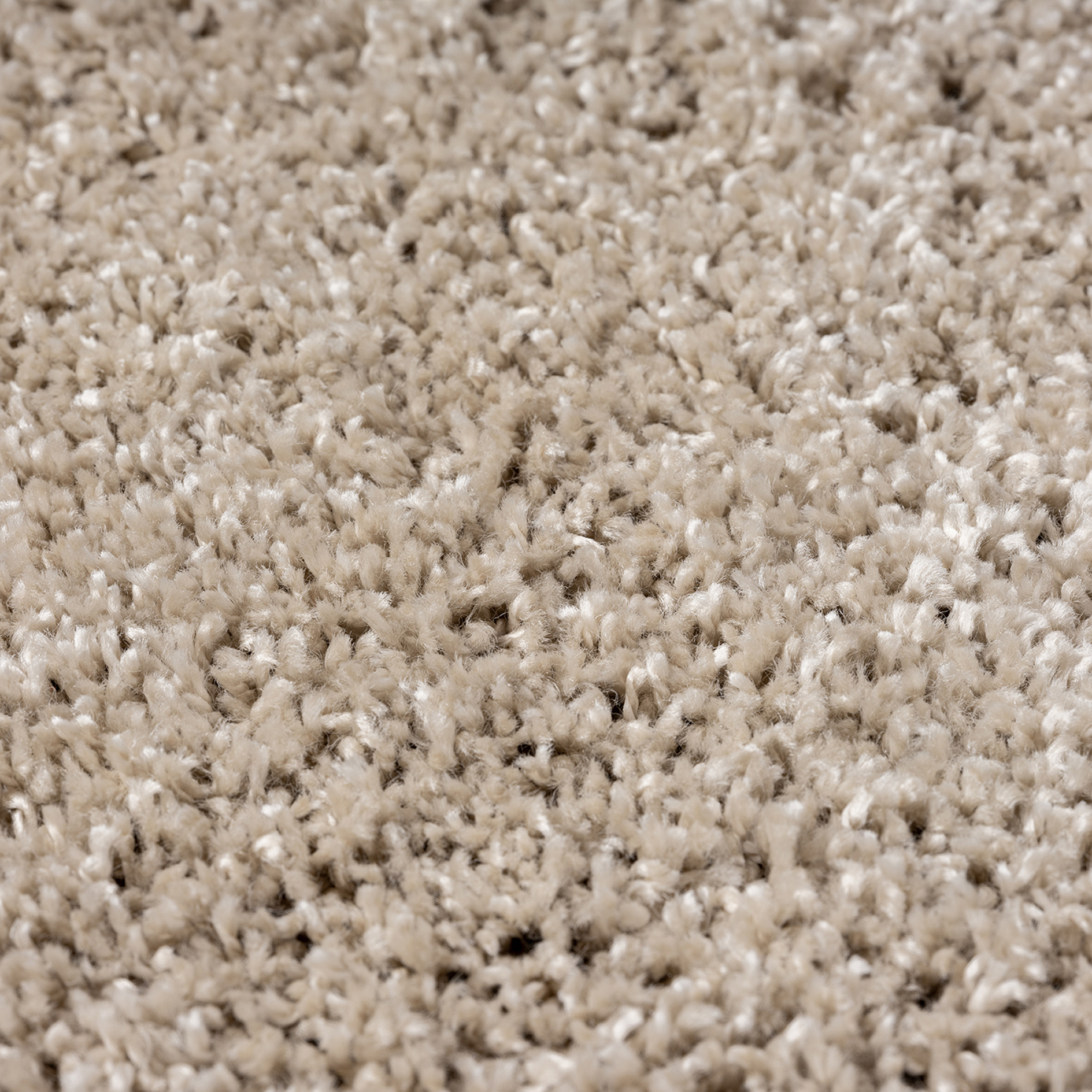 Hochflor-Teppich - beige - 80x150 cm