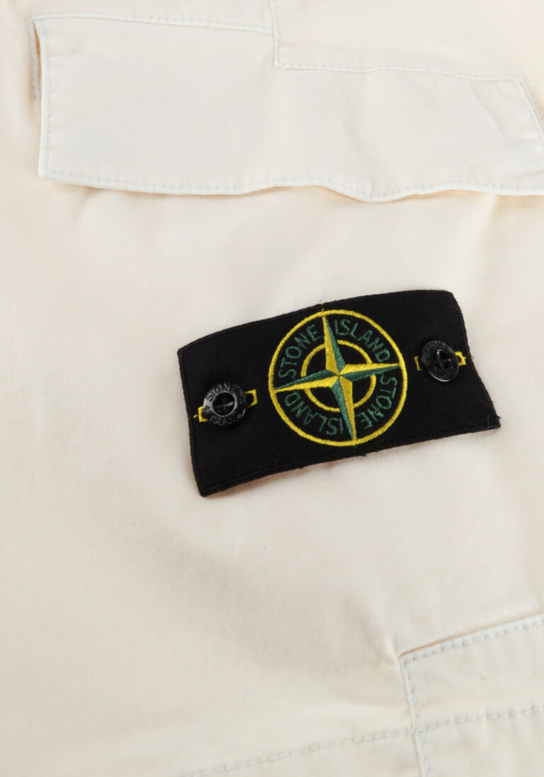 ecru stone island joggingbroek shorts s00004