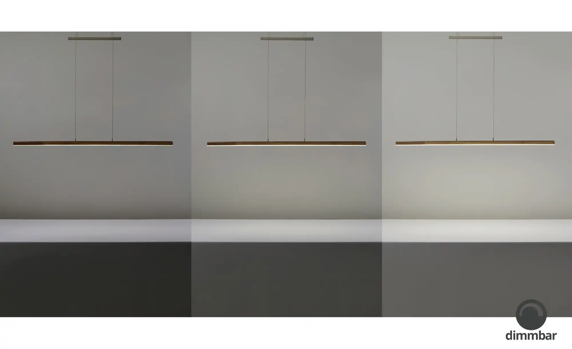 LED-Pendelleuchte, 1-flammig, Eiche natur