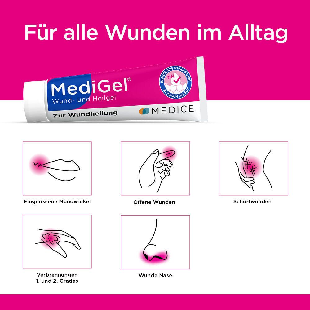 MediGel zur Wundheilung bei Kratzwunden & Schürfwunden
