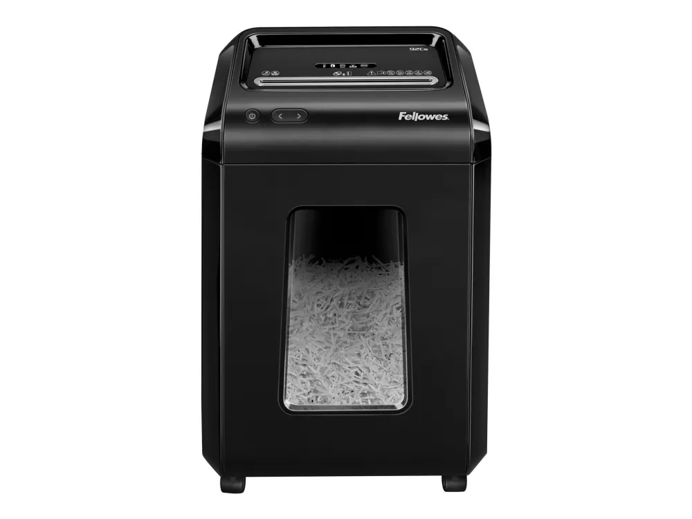Fellowes Powershred 92Cs - Finskæremaskine - kryds snit - 4 x 38 mm - P-4, O-3, T-4