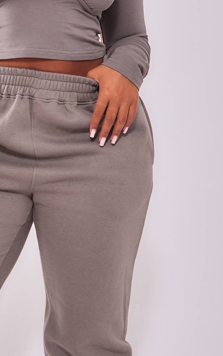 Charbon Joggers Shape Taille Haute À Revers