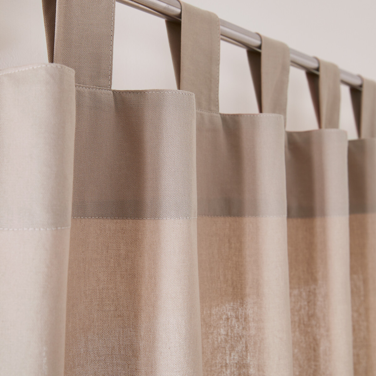 LA REDOUTE INTERIEURS<br>Cortina de laço em puro algodão Cenário
