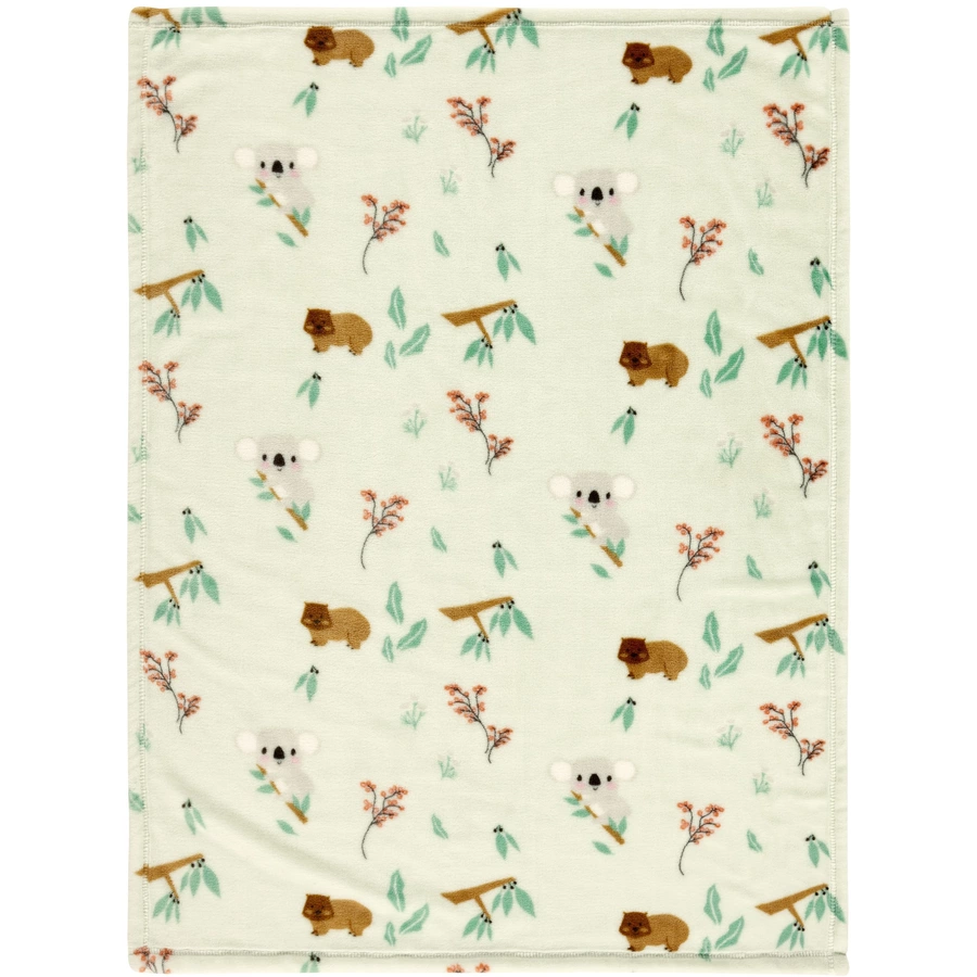 Alvi® Microfaserdecke mit UV Schutz Koalas World 75 x 100 cm