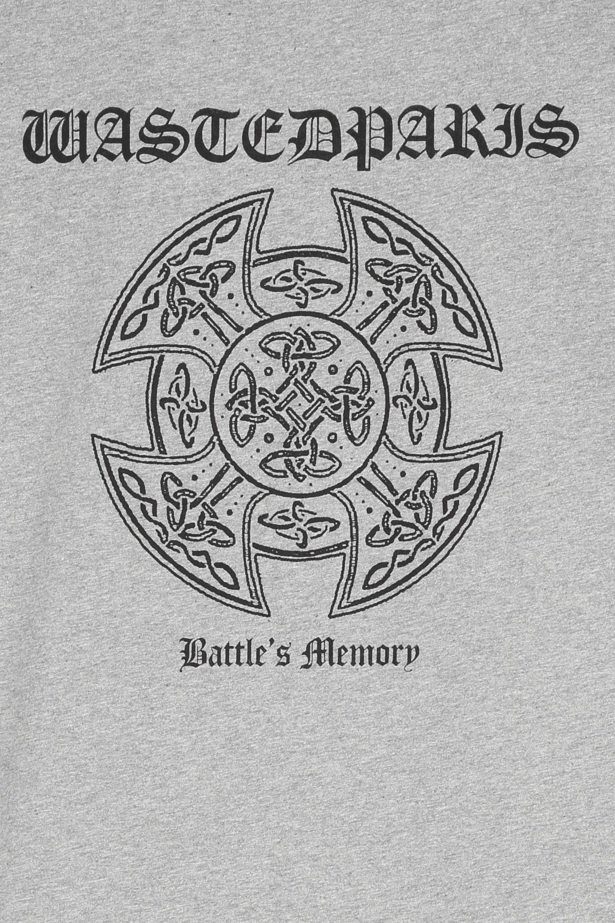 WASTED T-shirt  BATTLE Gris