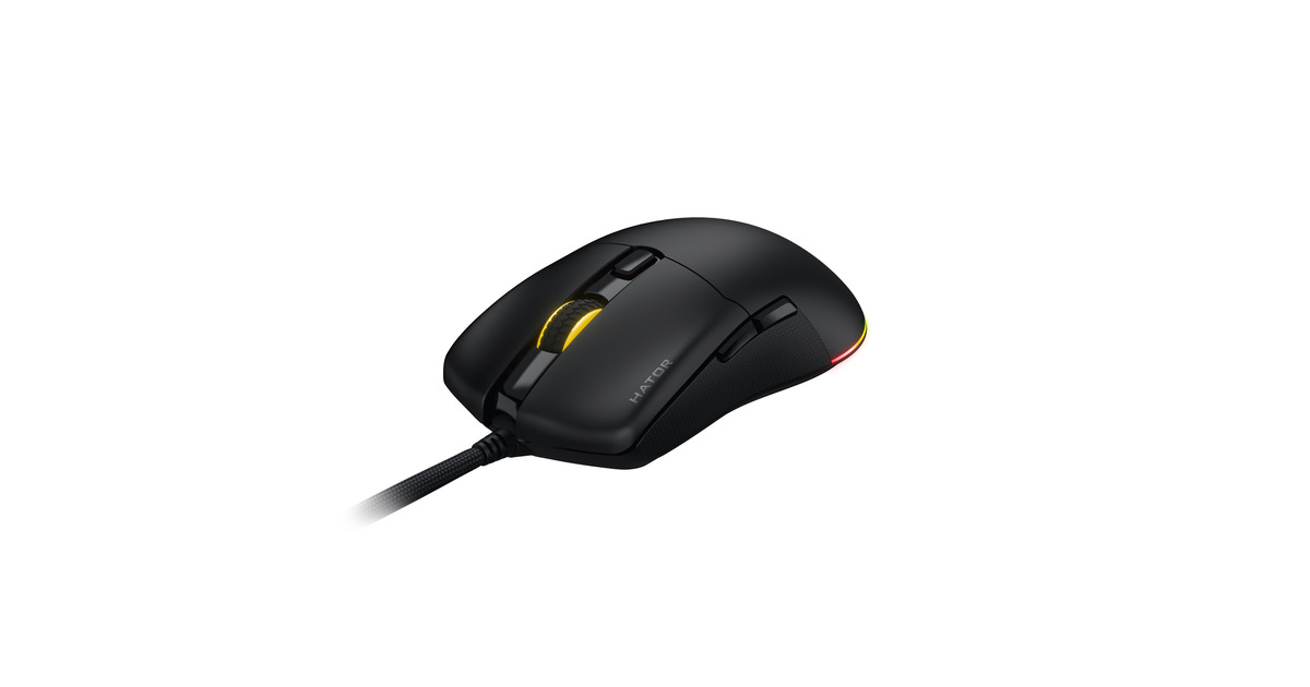 HatorPulsar 3 gaming muis  (Zwart, 400 - 12.000 DPI, RGB)