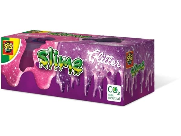 SES Creative Slime - Glitter 2x120gr, Slim, 3 år, Lilla, 2 stykker