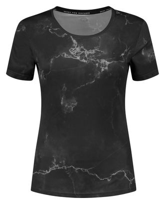 T-Shirt De Sport Manches Courtes Rogelli Marble - Femme - Noir