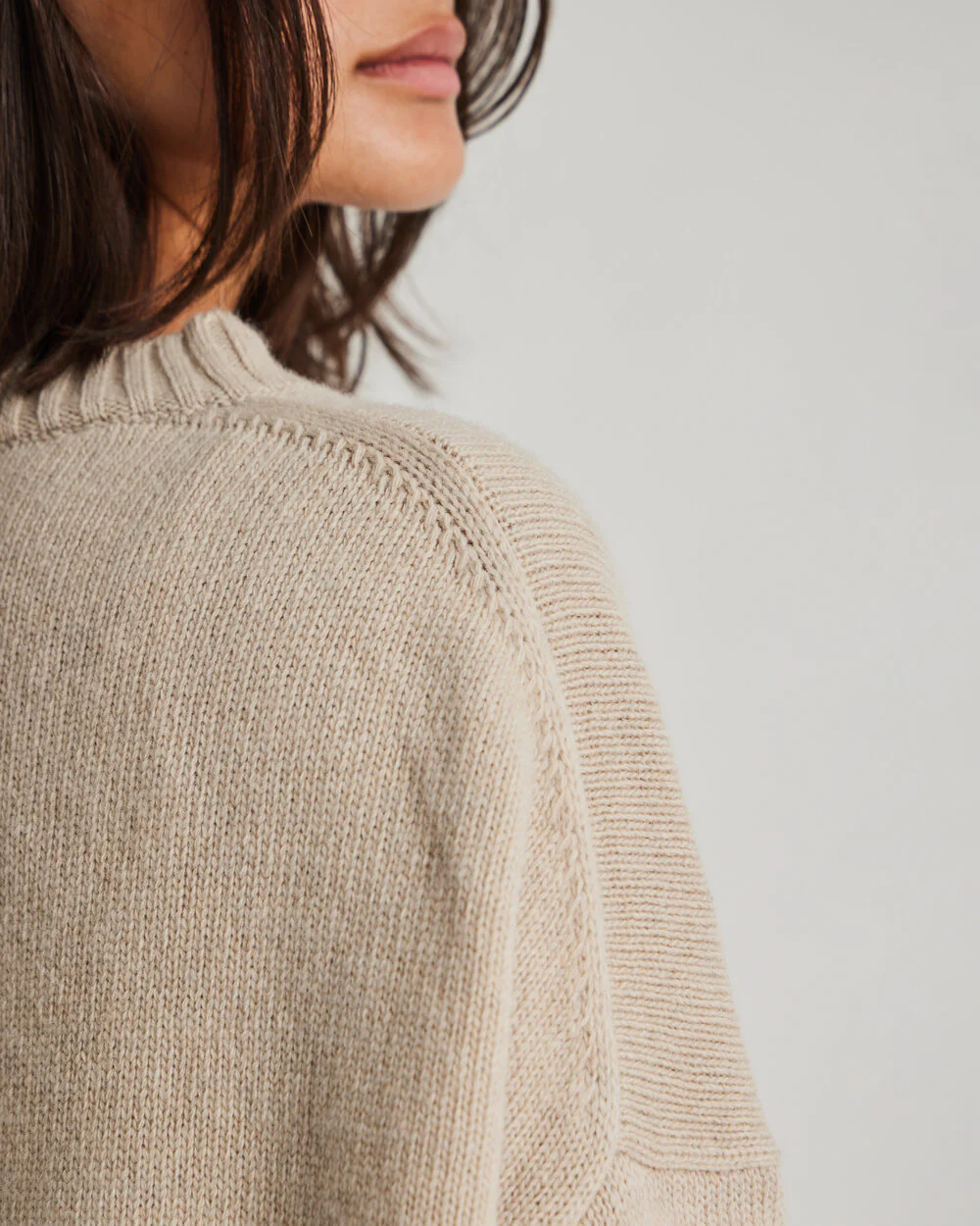 Gai+Lisva  Vigga Lambswool striktrøje - Island Fossil