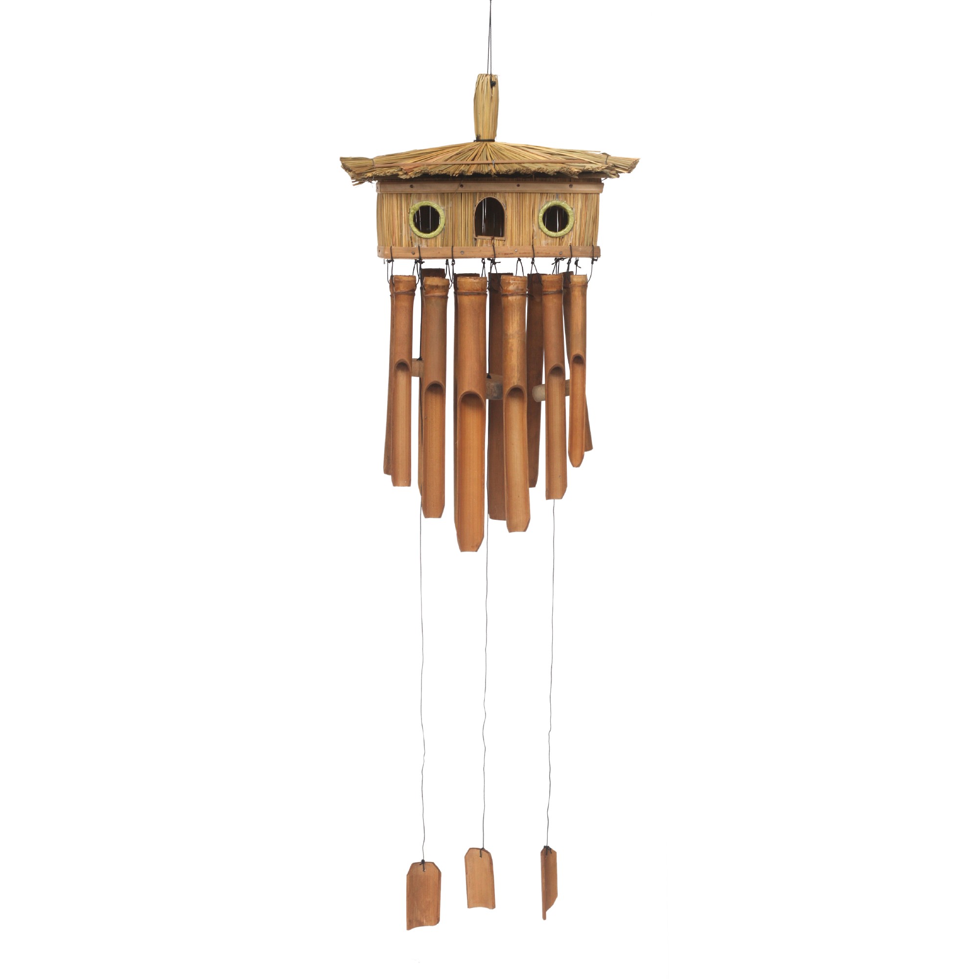 Windspiel aus Bambus mit Vogelhaus, L 15 cm, B 30 cm H 55 cm günstig bestellen
