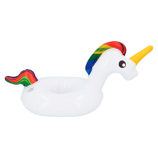 Aufblasbarer Becherhalter in Einhornmotiv - Ø = ca. 17 cm