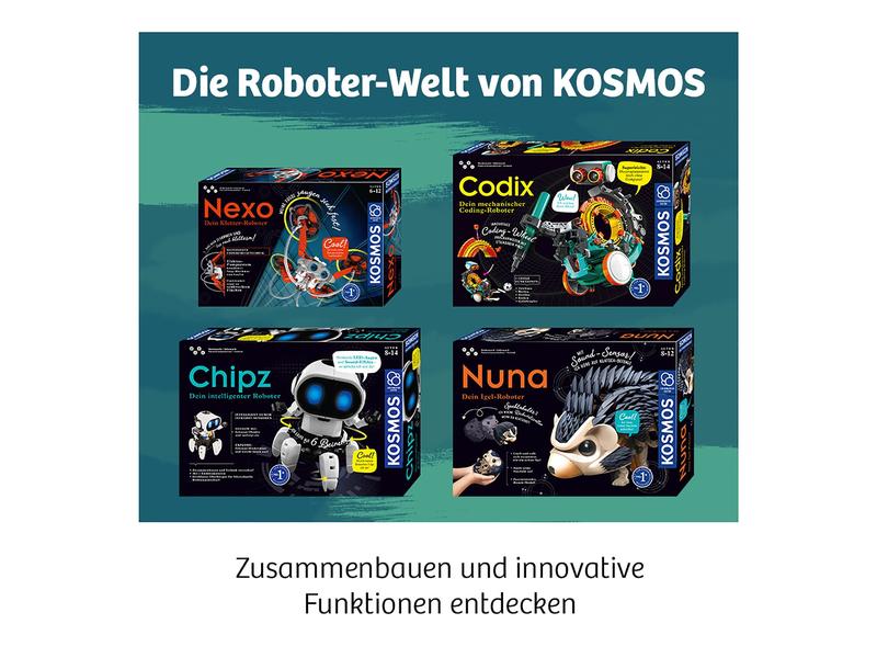 Kosmos Experimentierkasten Codix – Dein mechanischer Coding Programmieren lernen – ganz ohne Smartphone und Computer!