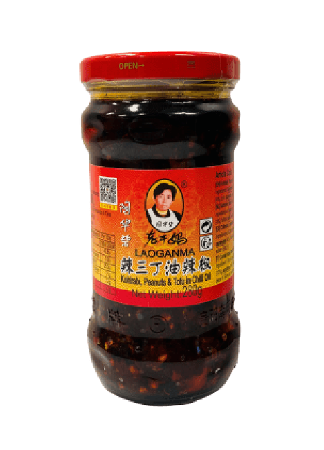Lao Gan Ma Old Mother Koolraap Pinda en Tofu in Chili Olie 280g