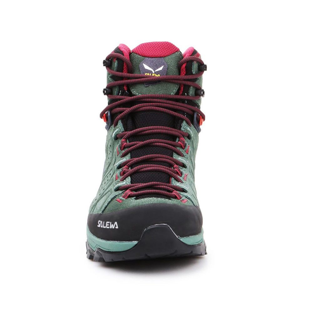 Salewa ALP TRAINER 2 MID GTX - Chaussures randonné Femme duck green/rhododendon