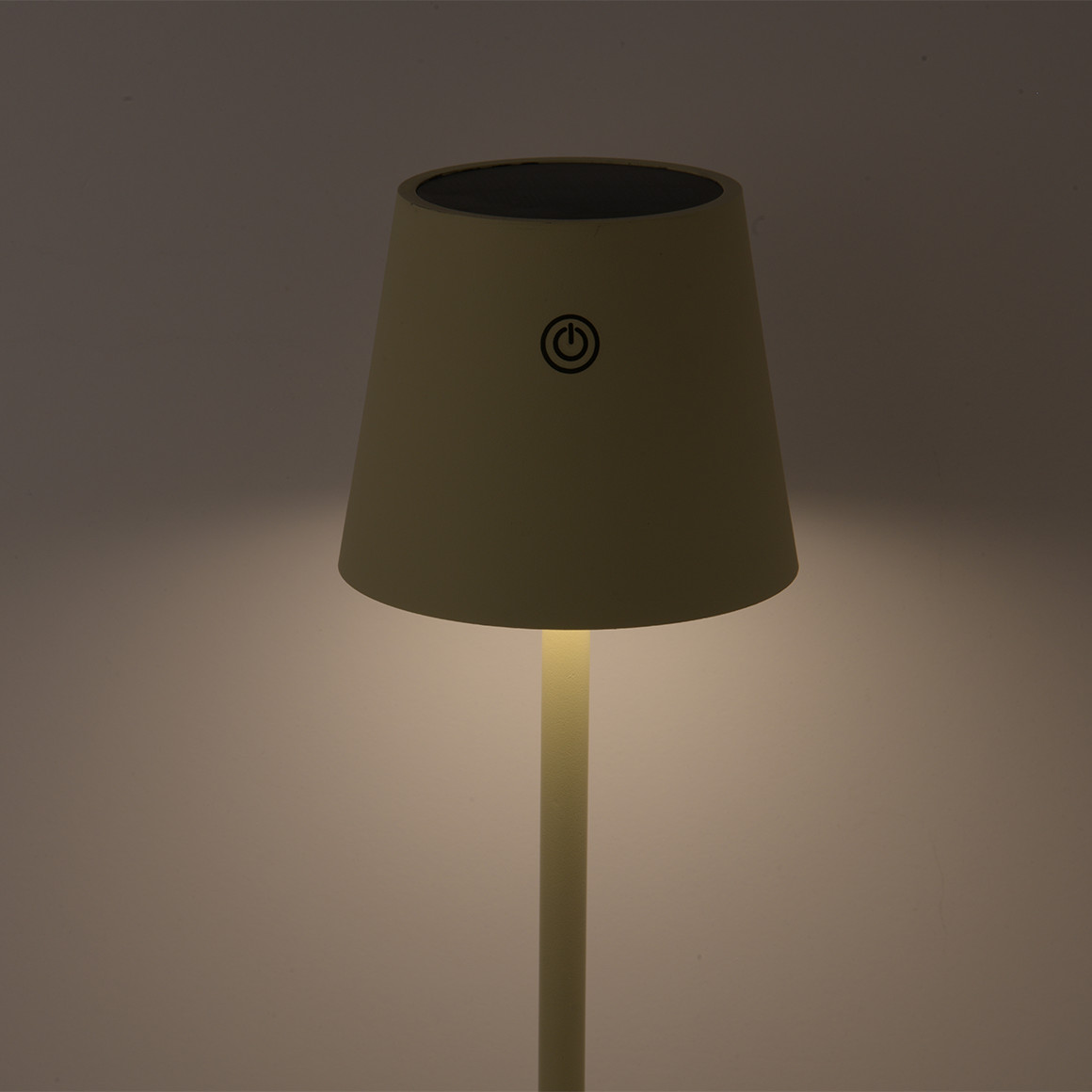 My Home Solartischlampe mit Farbwechsel beige