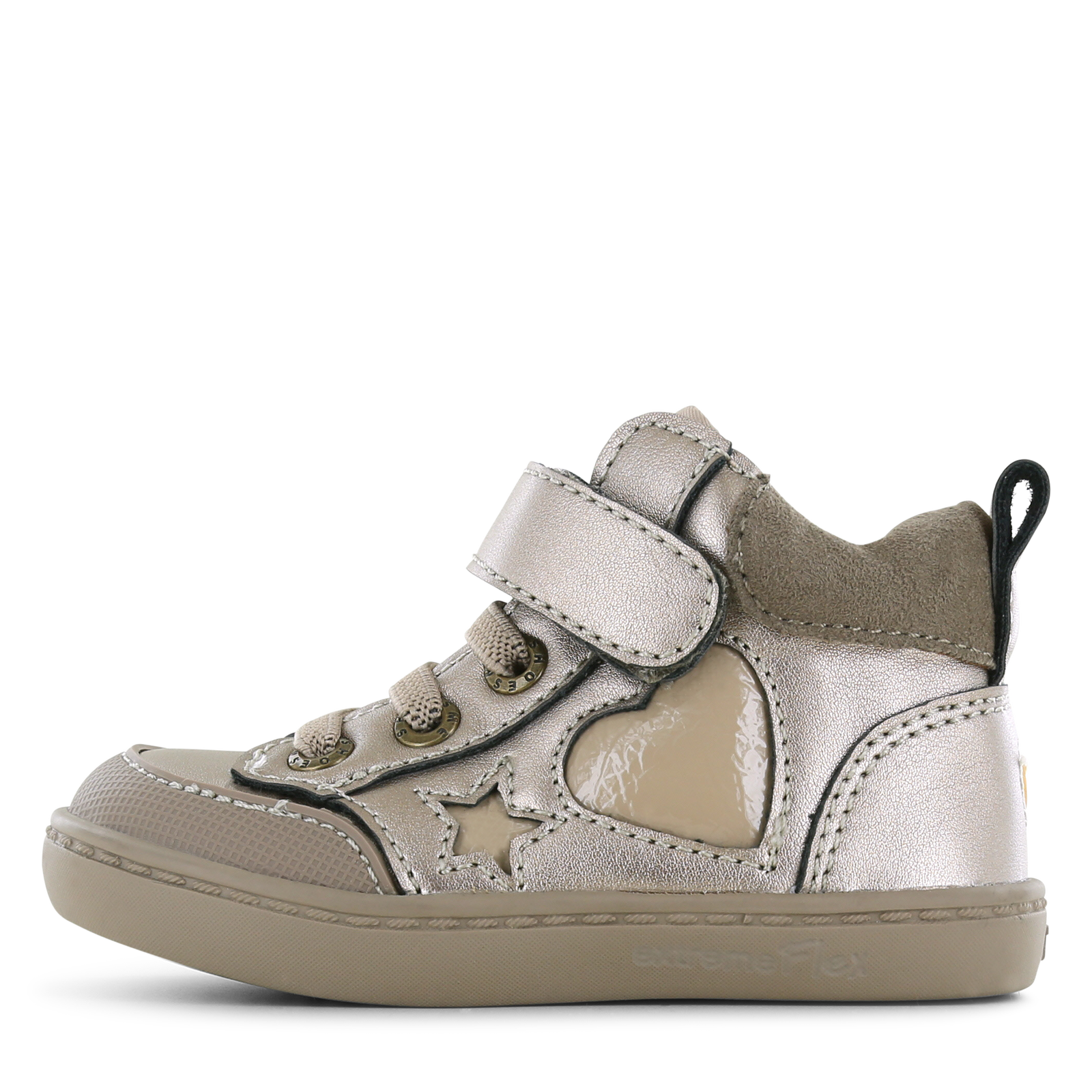 Shoesme champagne schoentje Metallic, Microfiber leer, Suède | Sale