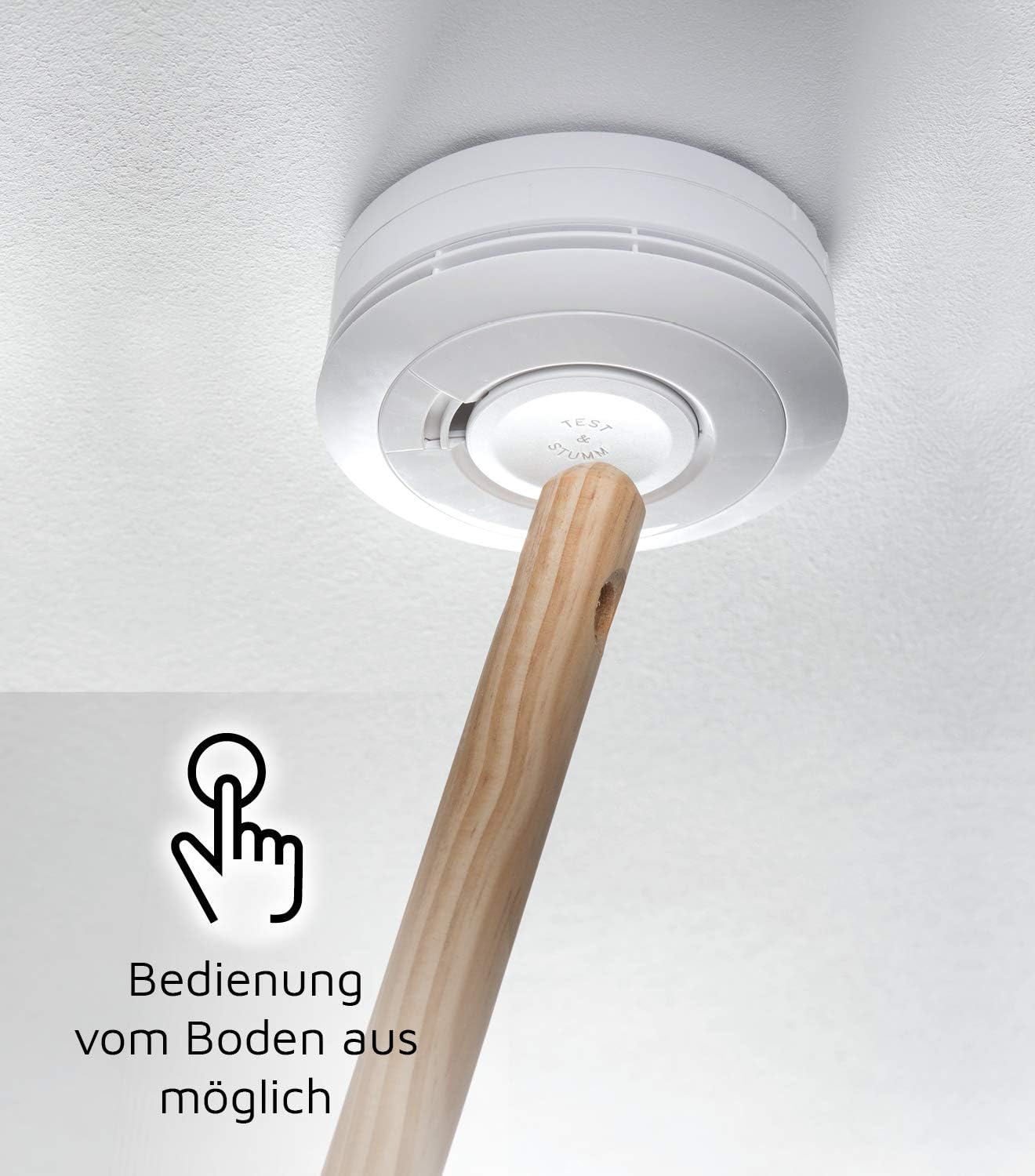 Ei Electronics Ei650 Rauchwarnmelder, Rauchmelder im 5er Set, Stand-Alone-Gerät mit Batterie für 10 Jahre, Testsieger Stiftung Warentest, weiß