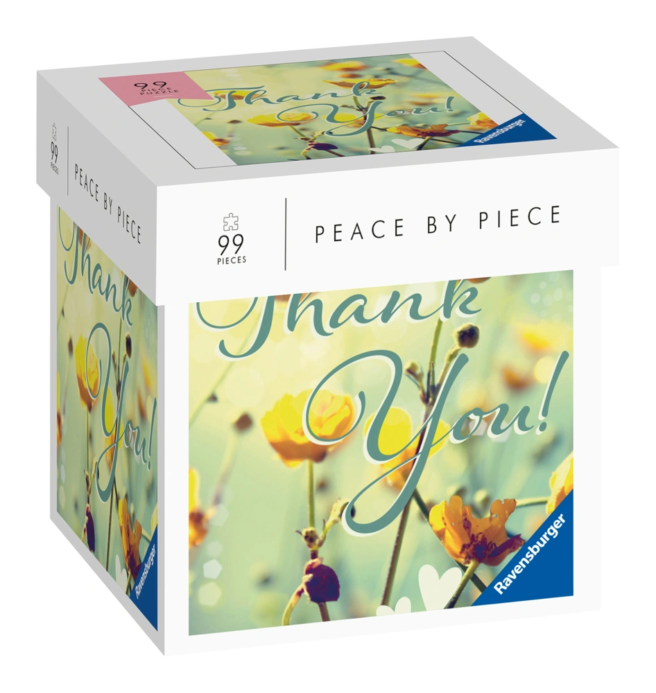 Ravensburger Puzzle - Thank you - Peace by Piece 99 Teile