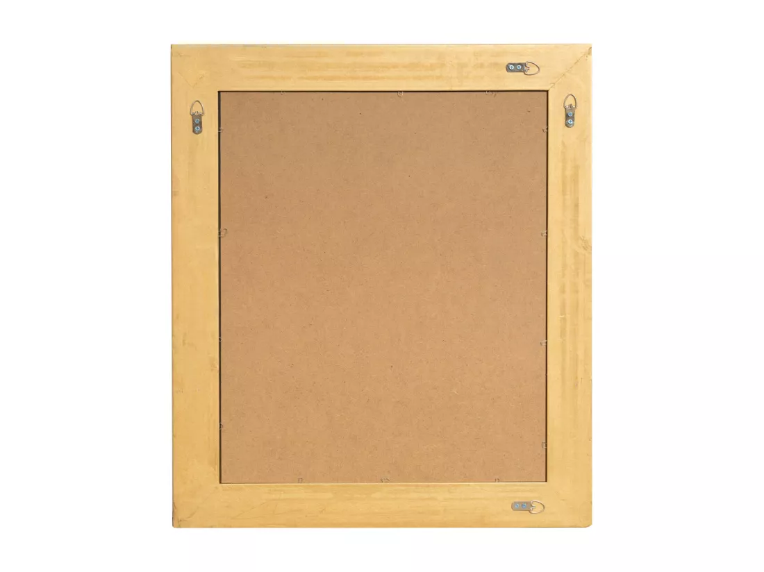 Miroir suspendu Baroque - Bois - 64x74 cm
