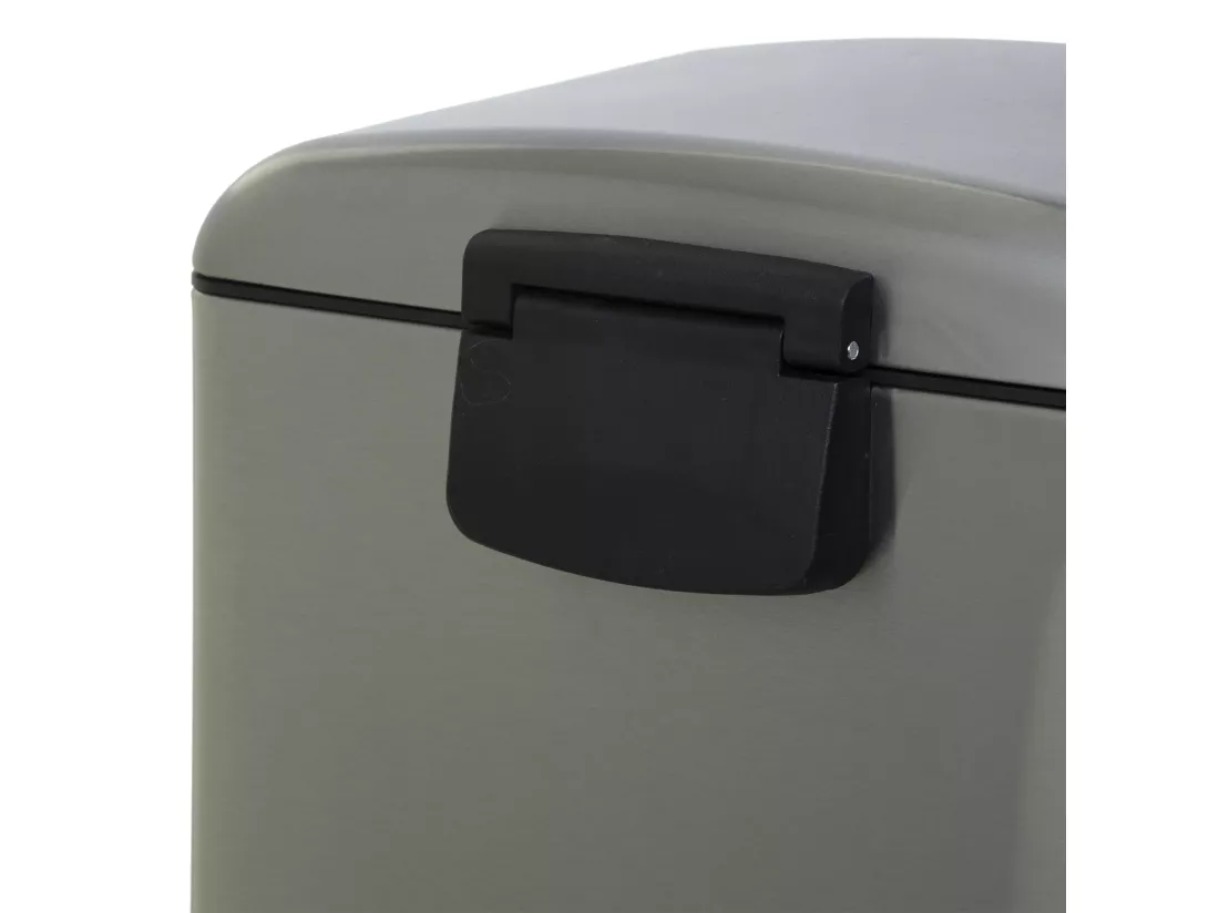 WELL HOME - Poubelle / poubelle / conteneur à déchets avec pédale en métal 30 L