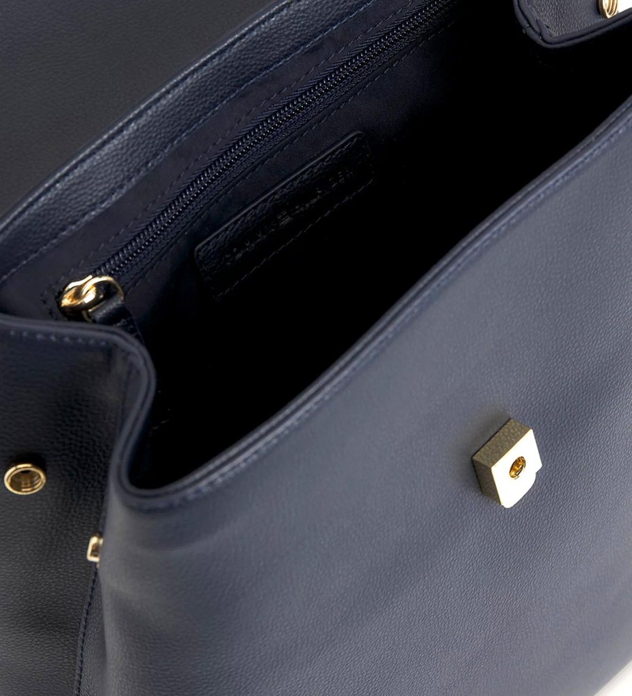 Mochila Tommy Hilfiger Staple com emblema de monograma Marine.