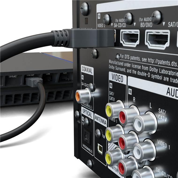 (5m) Ultra Highspeed 3D / 8K FullHD HDMI 2.1 Kabel mit Ethernet Audio/Video Verbindungskabel (52766) - Schwarz