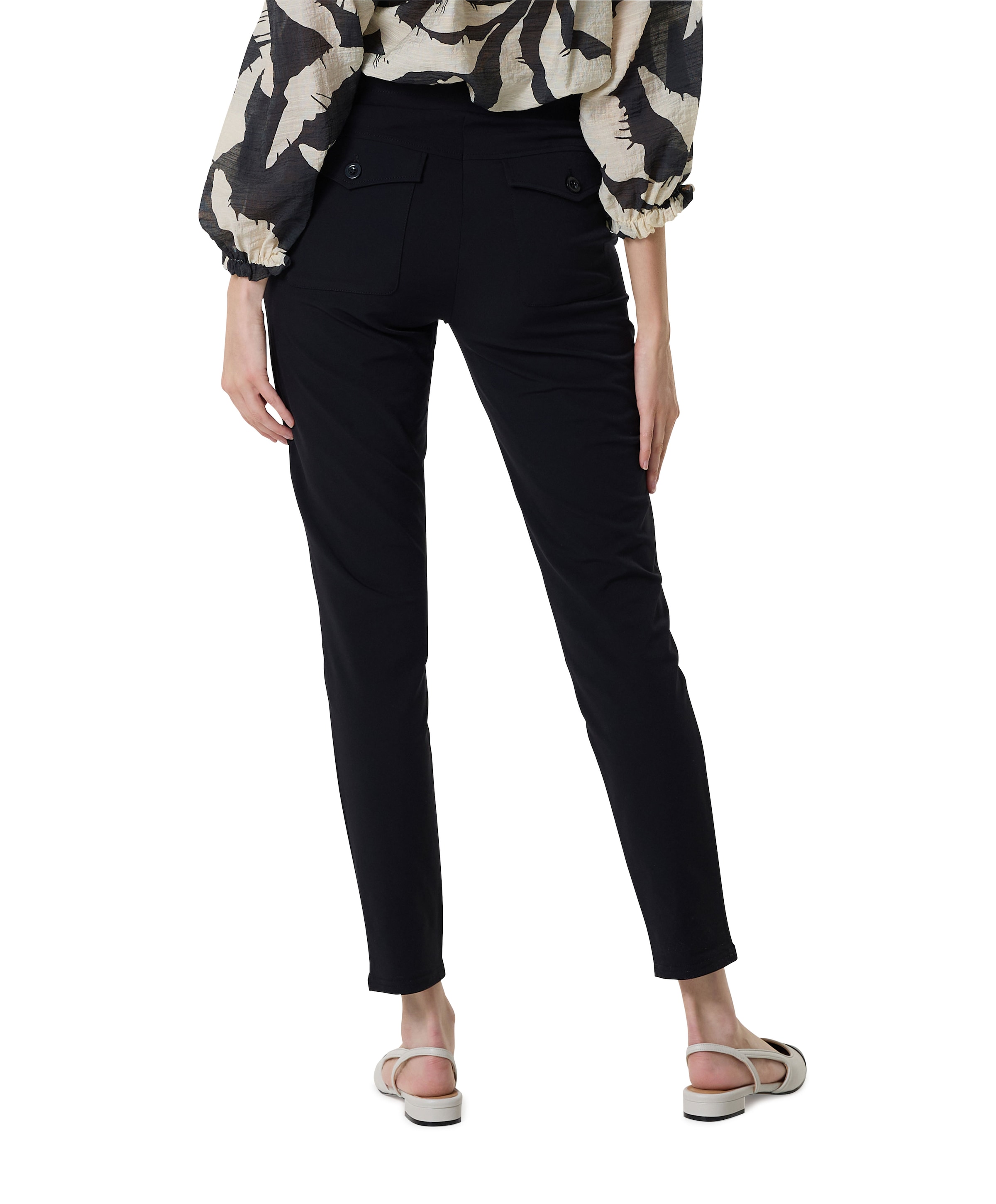 &Co Woman PENNY SHORT LENGTH TRAVEL broek zwart