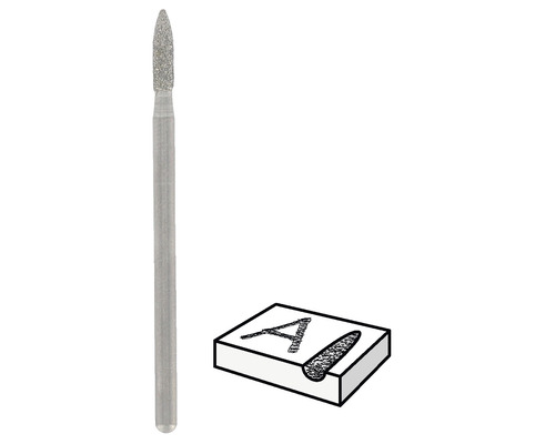 Dremel diamantfreesjes Ø 2,4 mm (7144) 2-pack